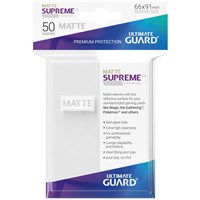Sleeves Supreme Matte Hvit x50 66x91 Ultimate Guard Kortbeskytter/DeckProtect