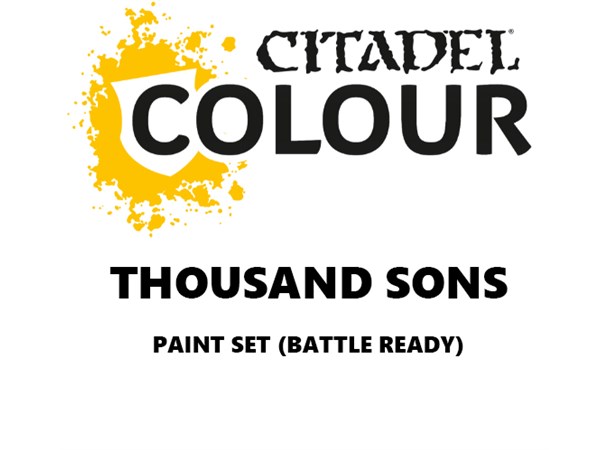 Thousand Sons Paint Set Battle Ready Paint Set for din hær