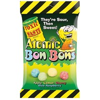 Toxic Waste Atomic Bon Bons 150g Nydelige Sure Drops