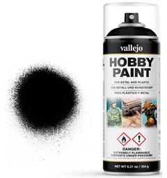 Vallejo Hobby Paint Spray Black 400ml Sprayboks - Surface Primer