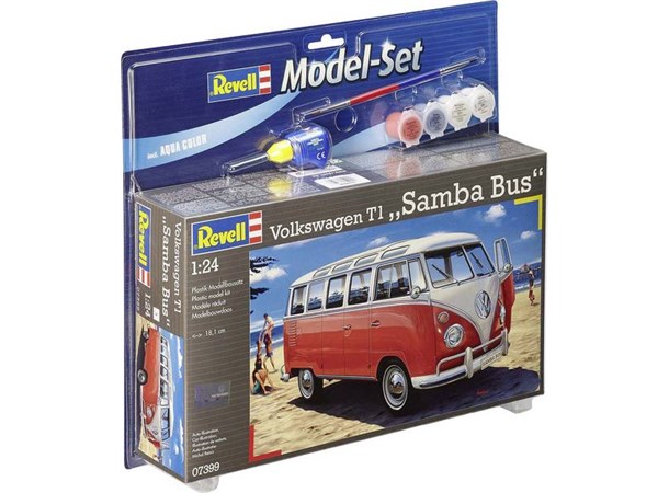 Volkswagen T1 Samba Bus Starter Set Revell 1:24 Byggesett