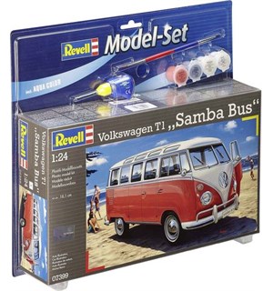 Volkswagen T1 Samba Bus Starter Set Revell 1:24 Byggesett 