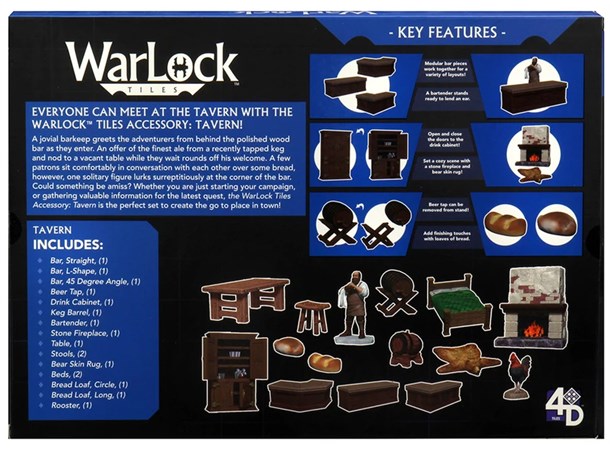Warlock Tiles Accessory Tavern Bygg din egen Dungeon i 3D!