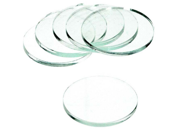 Akrylbaser Rund 50mm Clear (5 stk) 