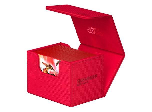 CardBox Sidewinder Monocolor 100+ Rød Ultimate Guard XenoSkin