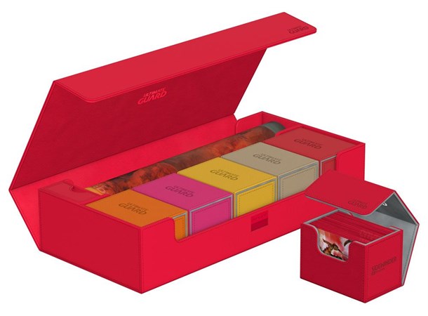 CardBox Superhive Monocolor 550+ Rød Ultimate Guard XenoSkin