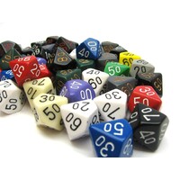 Chessex RPG Dice D10 Tärning  00-90 -1st Slumpmässig färg