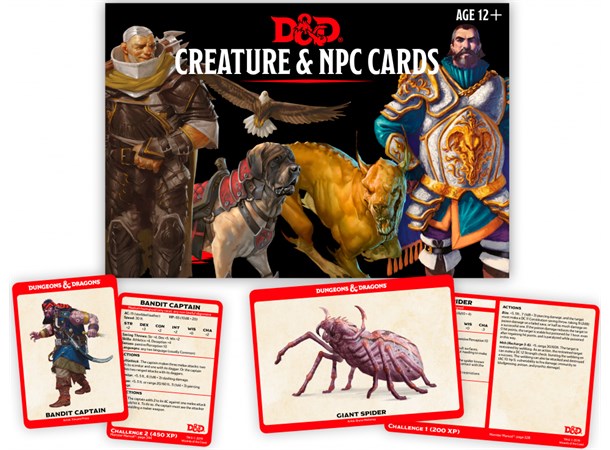 D&D Cards Creature & NPCs Dungeons & Dragons - 182 kort
