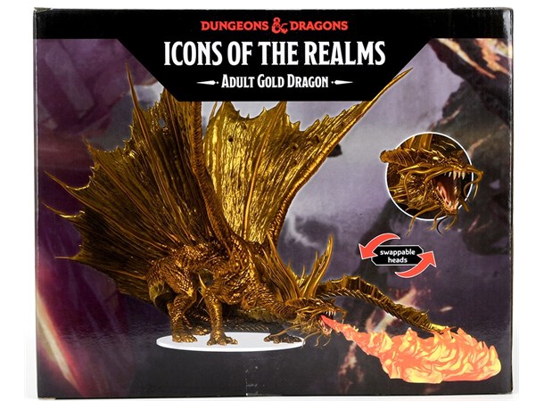 D&D Figur Icons Adult Gold Dragon Dungeons & Dragons Icons of the Realms