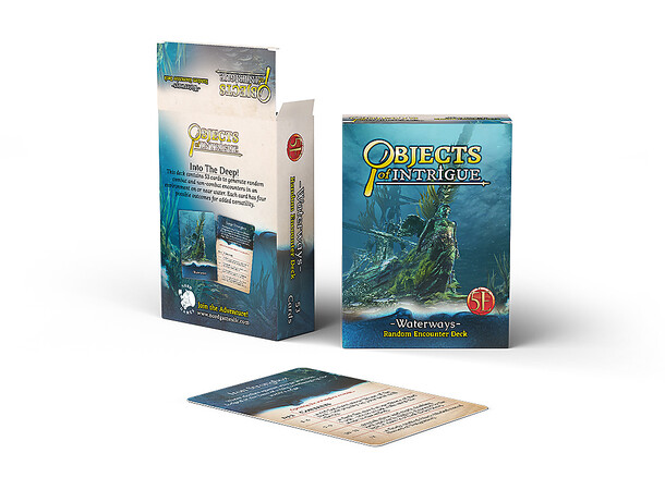 D&D Objects of Intrigue Waterways Deck Dungeons & Dragons - Random Encounters