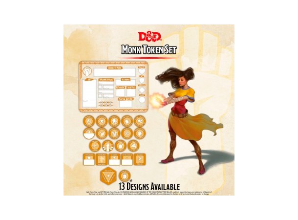 D&D Token Set Monk Dungeons & Dragons 
