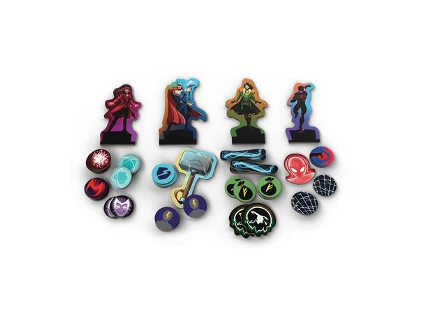 Dice Throne Marvel 4 Hero Box Brettspill Scarlet Witch / Thor / Loki / Spider-Man 