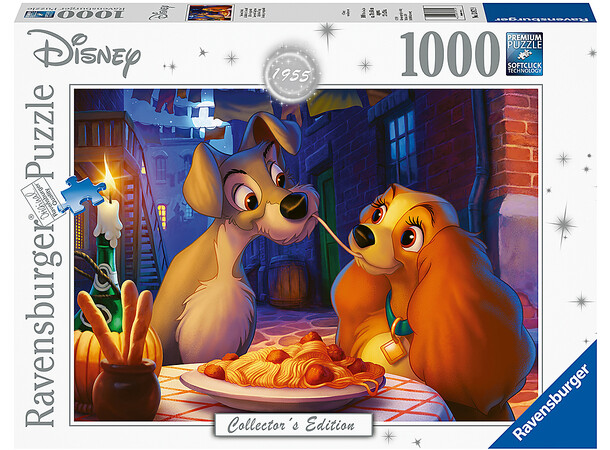 Disney Lady and the Tramp 1000 biter Puslespill - Ravensburger Puzzle