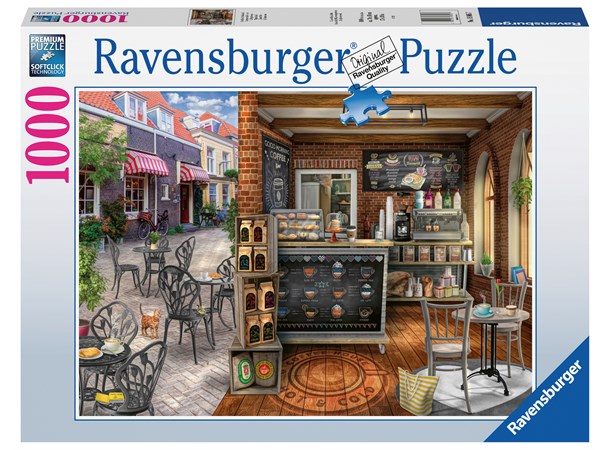 Eiendommelig Kafe 1000 biter Puslespill Ravensburger Puzzle