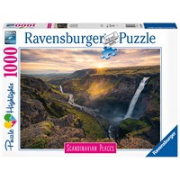 Haifoss Island 1000 biter Puslespill Ravensburger Puzzle