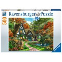 Hytte på høsten 500 biter Puslespill Ravensburger Puzzle