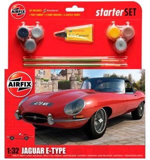 Jaguar E-Type Starter Set Airfix 1:32 Byggesett 