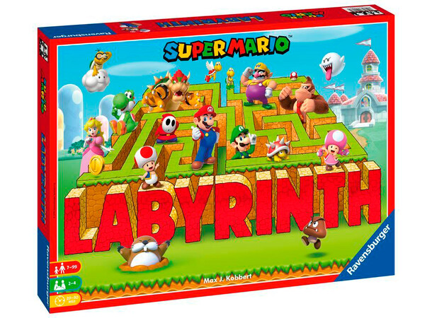 Labyrinth Super Mario Brädspel Svensk utgåva