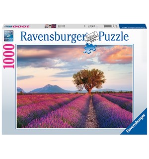 Lavendelåkeren 1000 biter Puslespill Ravensburger Puzzle 