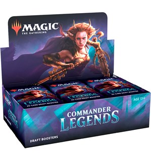Magic Commander Legends Draft Display 24 boosterpakker - Fabrikkforseglet 