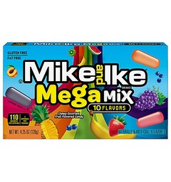 Mike and Ike Mega Mix 10 Flavors 120g