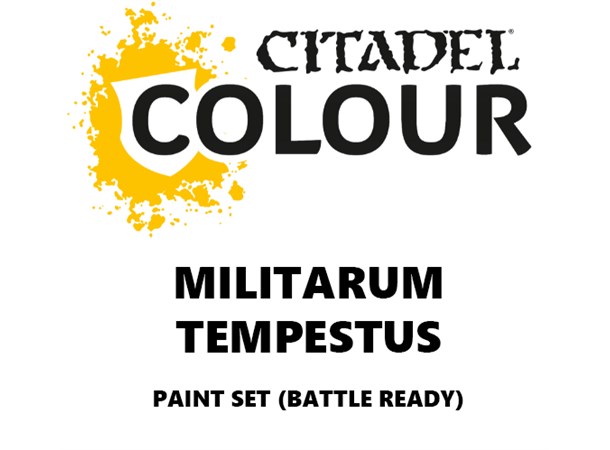 Militarum Tempestus Paint Set Battle Ready Paint Set for din hær