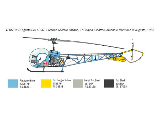 OH-13 Sioux Italeri 1:48 Byggesett 