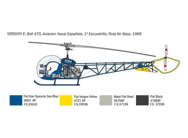 OH-13 Sioux Italeri 1:48 Byggesett 