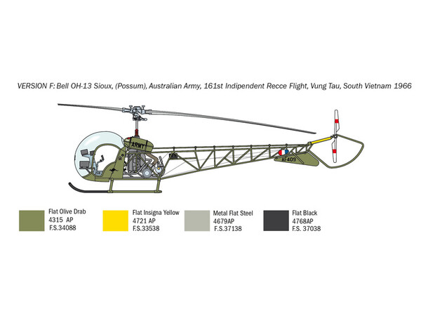 OH-13 Sioux Italeri 1:48 Byggsats 
