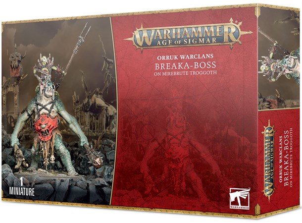 Orruk Warclans Breaka Boss on Mirebrute Warhammer Age of Sigmar