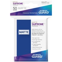 Sleeves Supreme Matte Blå x50 66x91 Ultimate Guard Kortbeskytter/DeckProtect