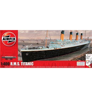 Titanic Starter Airfix 1:400 Byggesett Komplett sett med lim, maling, pensler 
