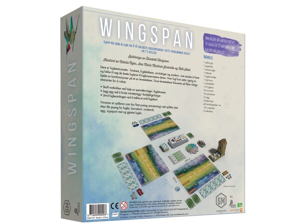 Wingspan 2nd Edition Brettspill - Norsk 