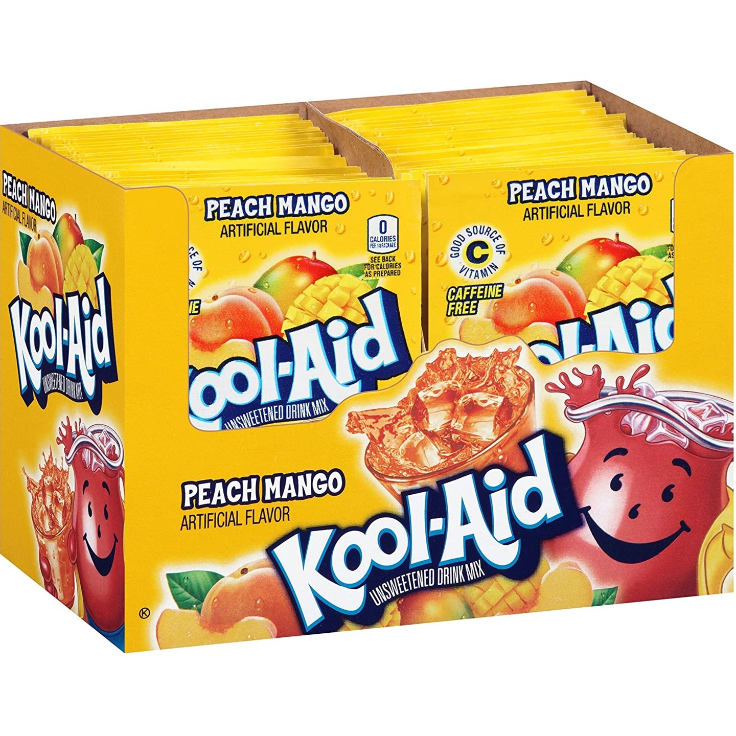 Kool Aid Peach Mango Eske med 48stk