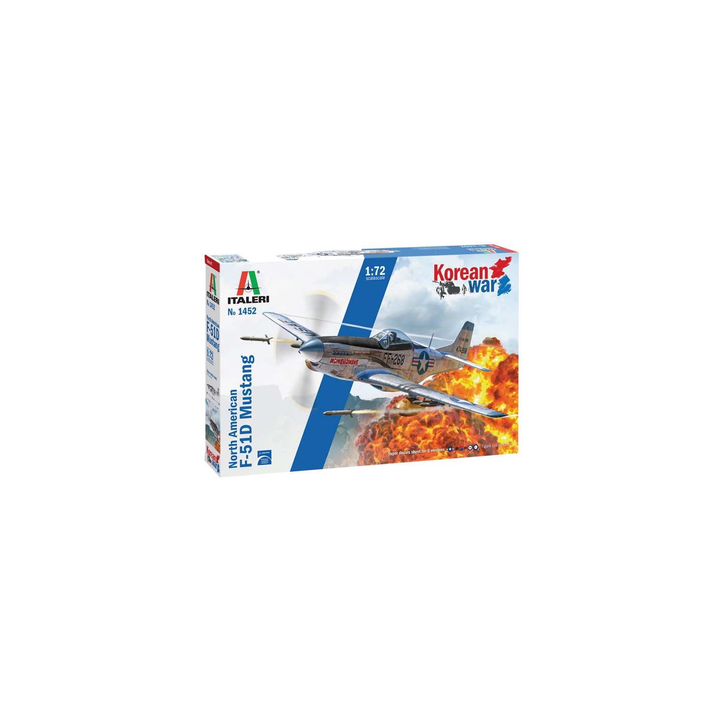 F-51D Mustang Korean War Italeri 1:72 Byggesett