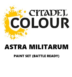 Astra Militarum Paint Set Battle Ready Paint Set for din hær 