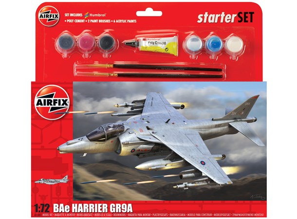 BAE Harrier GR.9A Starter Set 20cm Airfix 1:72 Byggesett