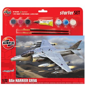 BAE Harrier GR.9A Starter Set 20cm Airfix 1:72 Byggesett 