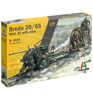 Breda 20/65 Mod. 35 with crew Italeri 1:35 Byggesett 