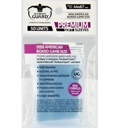 Brettspill Kortbeskyttere 50stk 44x67 mm Klar Mini American Ultimate Guard