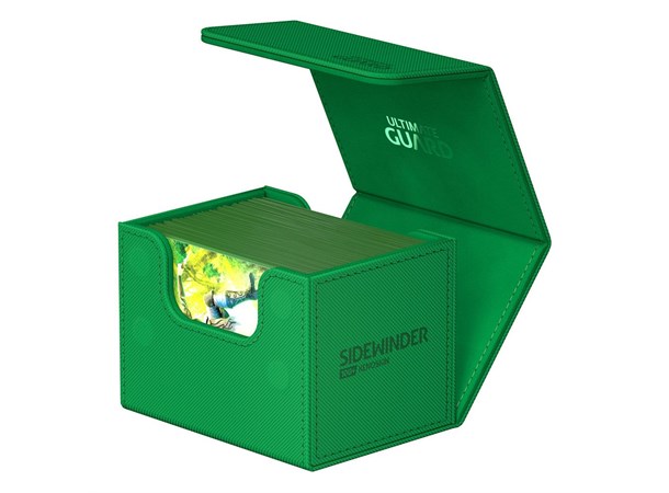 CardBox Sidewinder Monocolor 100+ Grønn Ultimate Guard XenoSkin