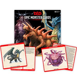 D&D Cards Epic Monster Cards Dungeons & Dragons - 77 kort 