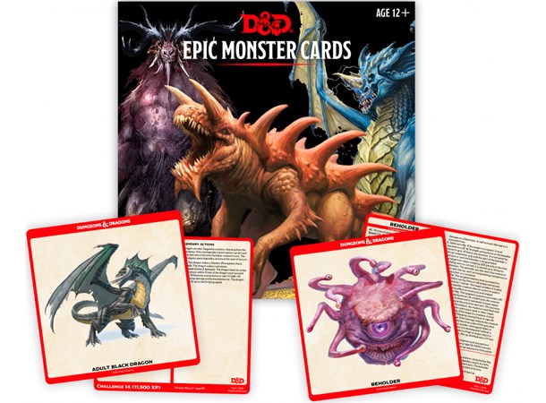 D&D Cards Epic Monster Cards Dungeons & Dragons - 77 kort