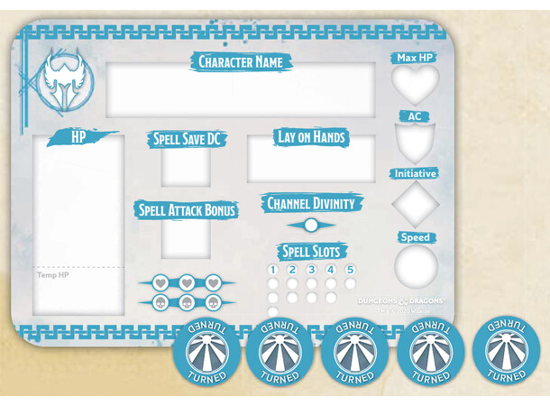 D&D Token Set Paladin Dungeons & Dragons 