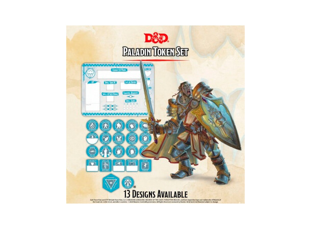 D&D Token Set Paladin Dungeons & Dragons 