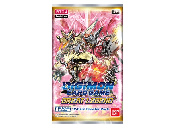Digimon TCG Great Legend Booster Digimon Card Game - BT-04