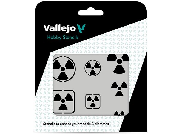 Hobby Stencils Radioactivity Signs Vallejo 