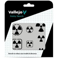 Hobby Stencils Radioactivity Signs Vallejo