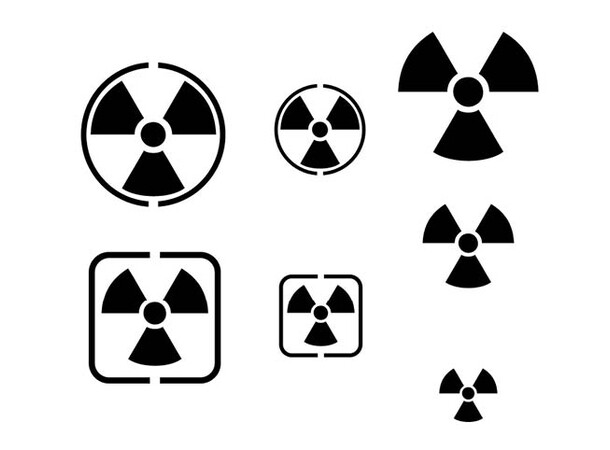 Hobby Stencils Radioactivity Signs Vallejo 