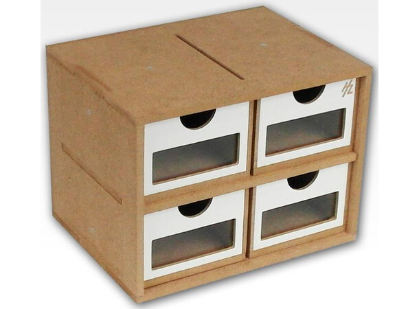 Hobbyzone Module OMs01a 4x Drawers 4 lådor med fönster - 20 cm 